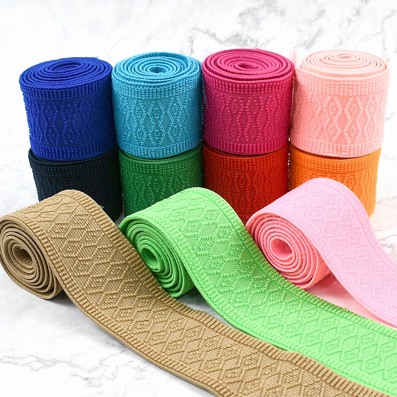 

2/5Meters 50mm Soft Elastic Band for Pants Waist Belts Stretch Ribbon Garment Decor Rubber Tape DIY Clothes Sewing Accessories