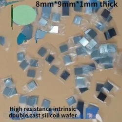 High-resistance Silicon Wafers Are Cut into Small Square Wafers and Single Crystal Wafers Are Melted in the Silicon Area.