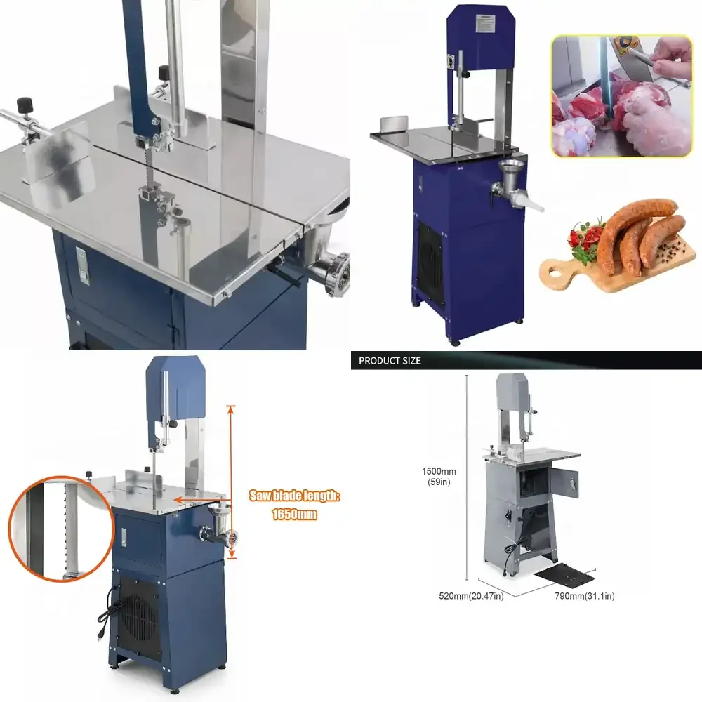 

Meat Cutting Machine Automatic Floor-standing Meat Saw for Home and Commercial Use
