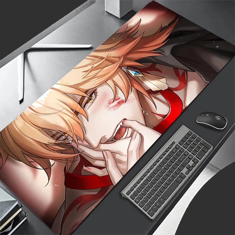 Tapis de souris accessoires de jeu d'ordinateur tapis de clavier HD bureau PC caoutchouc Honkai Star Rail Mydei tapis de souris décoration tapis de souris de bureau