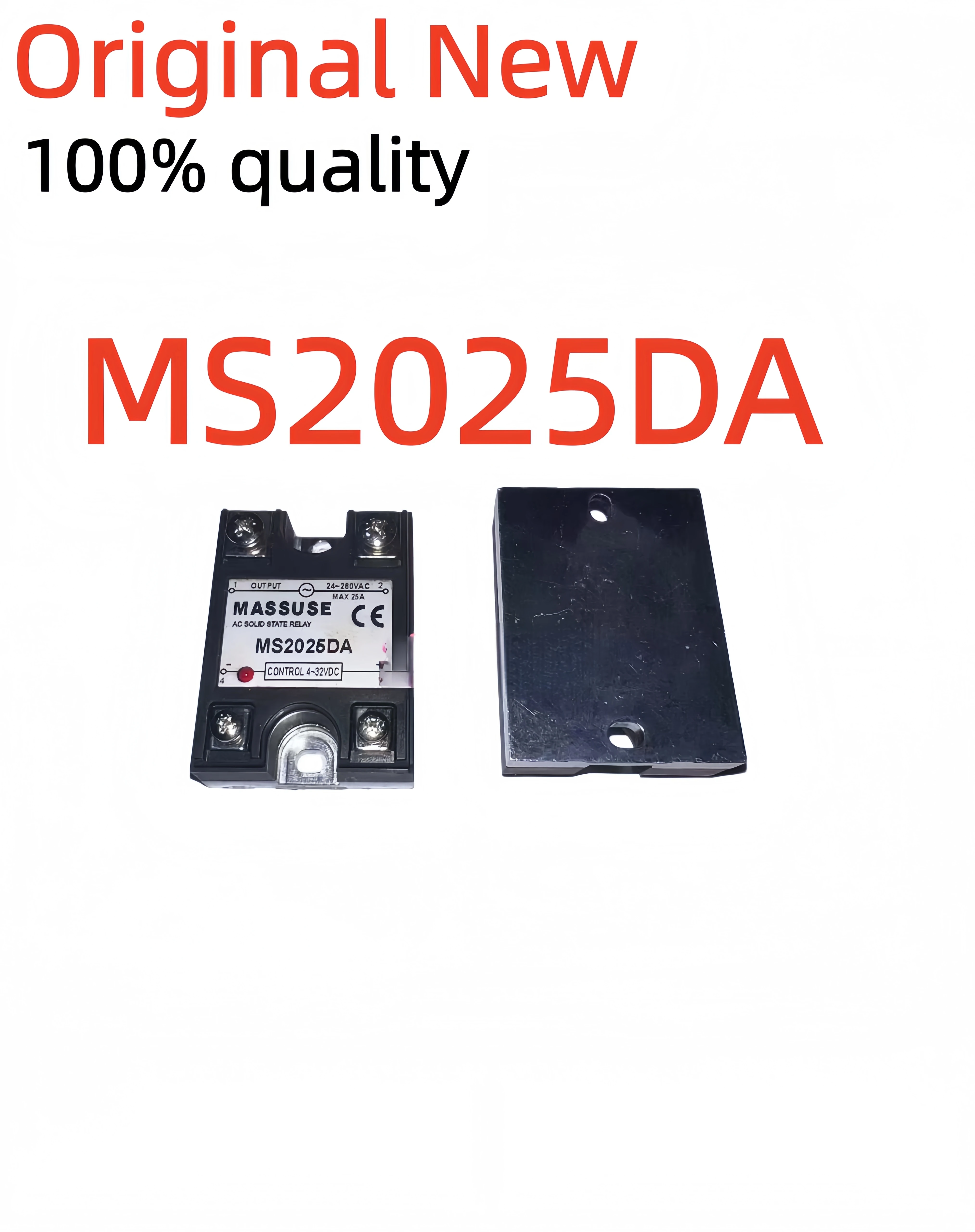 

100% New SSR MS2025DA 24-280VAC 4-32VDC Solid State Relay