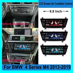 LCD Air Conditioning Screen For BMW 4 Series F32 F33 F36 M3 F80 M4 F82 F83 2013-2019 Voice AC Panel Display Touch Control