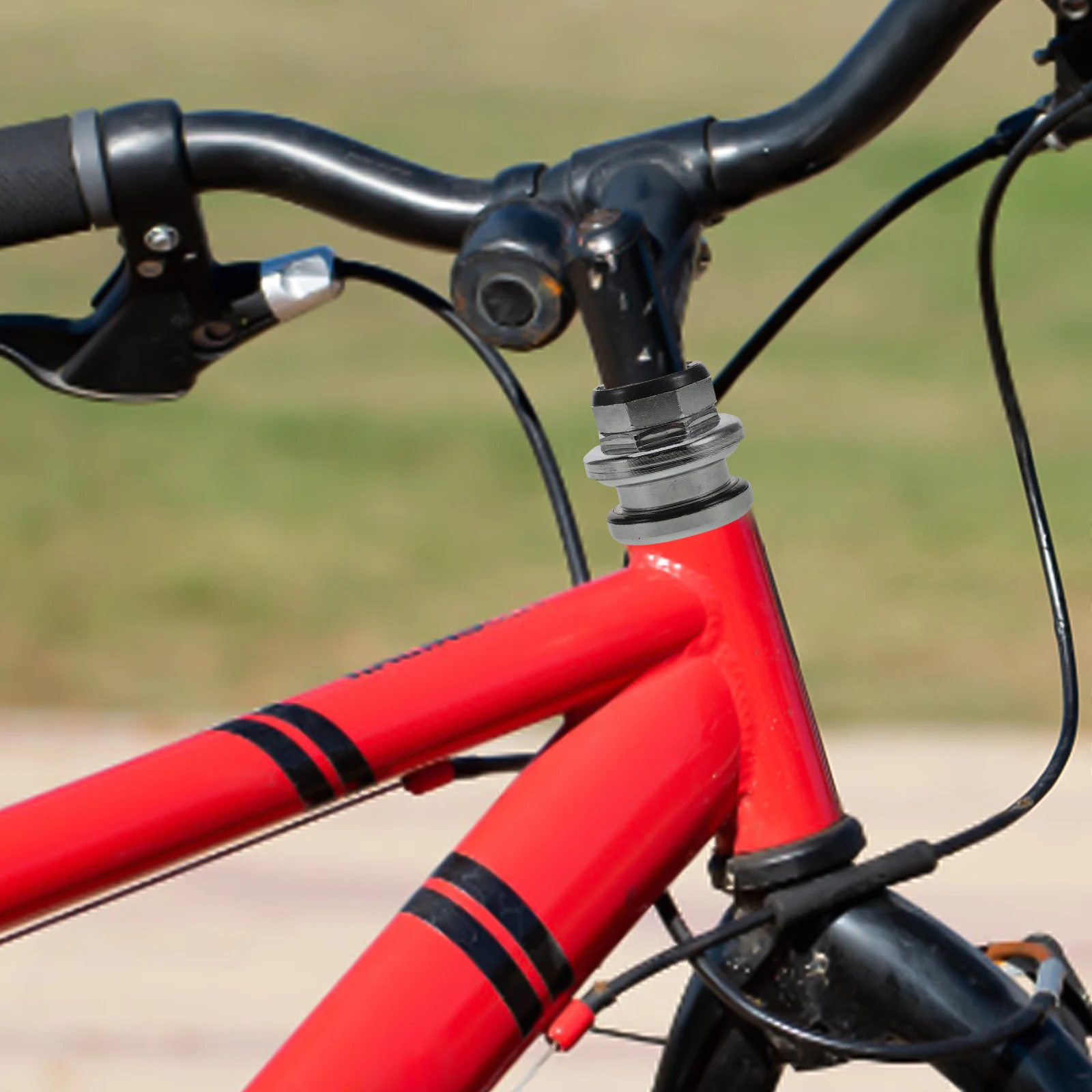

Bicycle Headset Front Fork Bowl Set Stem Cap Cover Bearing Screws Custom Frame Electric Bike Accessories Stable Ride Urban