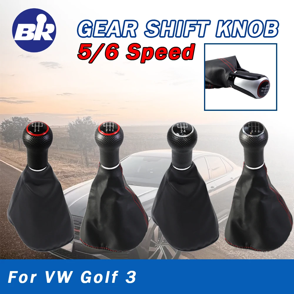 5/6 velocidade acessórios do carro botão de mudança de engrenagem para vw polo 6n 6n2 golf 3 mk3 vento lupo 1996 1997 1998 1999 2000 2001 estilo do carro ﻿
