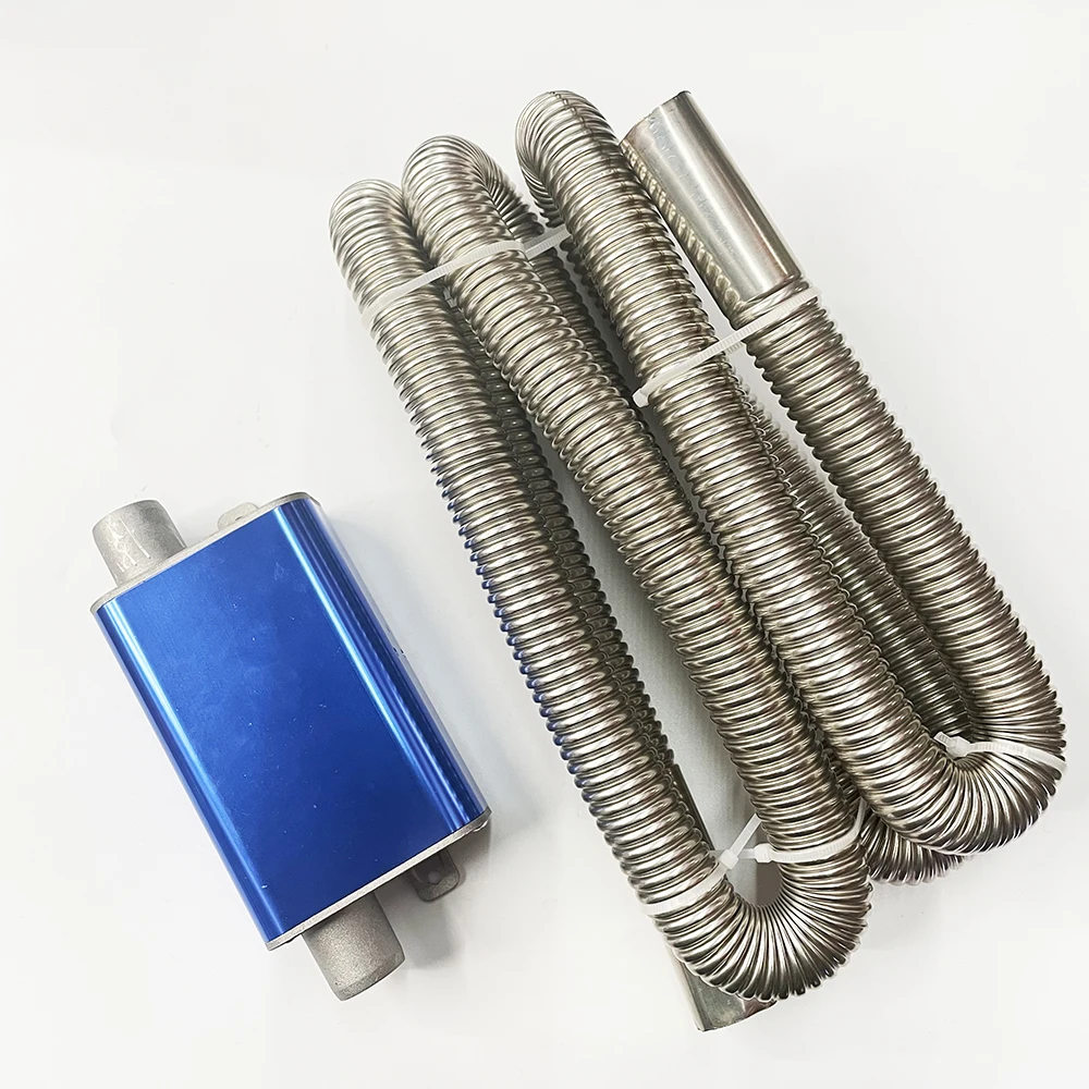 200cm Car Air Diesel Parking Heater Stainless Steel Exhaust Pipe Tube 24mm Muffler Silencer with Clip for Webasto Eberspacher