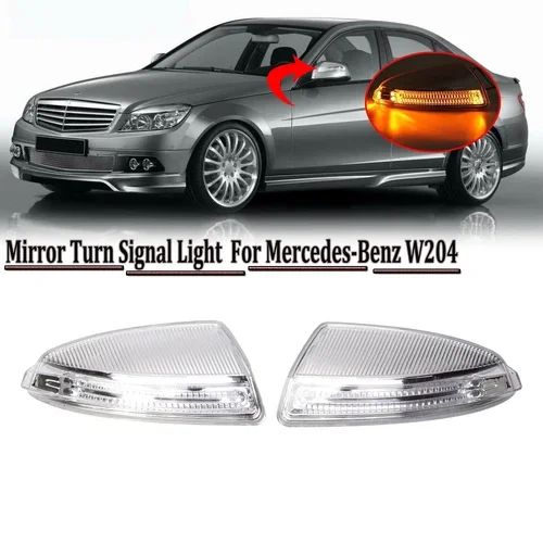 LED Rearview Mirror Turn Signal Light Replacement For Mercedes C Class W204 S204 Viano Vito W639 ML300 ML500 A2048200821
