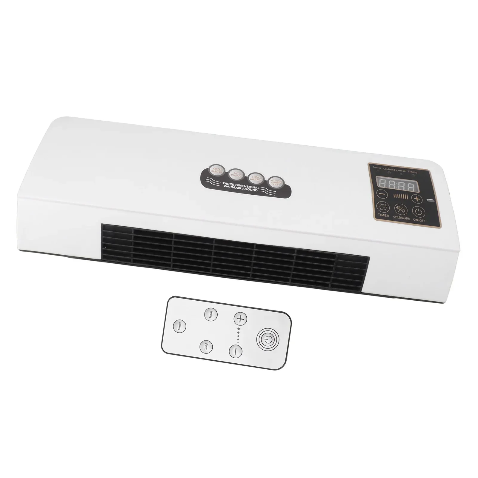 Small Heater Fan Portable Wall Mounted Electric Heater Hot Fan for Bathroom Bedroom Hair clippers Maquina de corte cabelo T Vgr