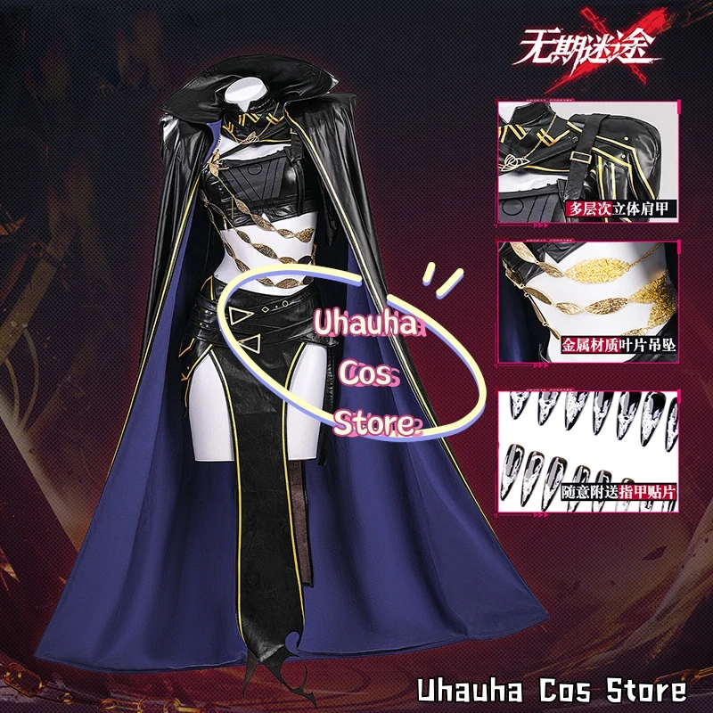Game Path to Nowhere Synex Cosplay Costume {Uhauha Cos}Sexy Dress Cloak Headwear Full Set Women's Halloween Costumes Disguise
