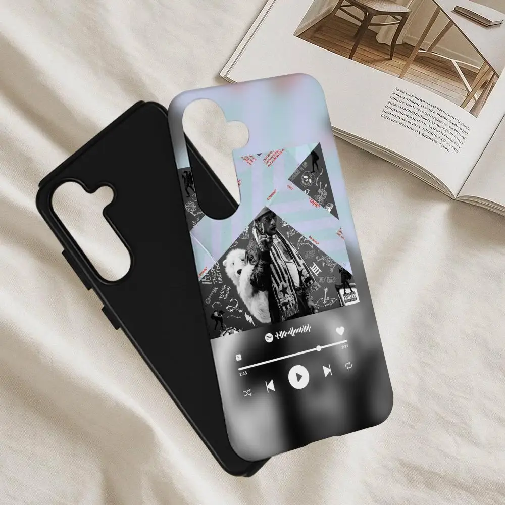 L-Lil Uzi V-Vert جراب هاتف لهاتف سامسونج S25 فيلم شل فاخر GalaxyS24Ultra 23plus S22 21 A56 36 26 16 غطاء طبقة مزدوجة #6