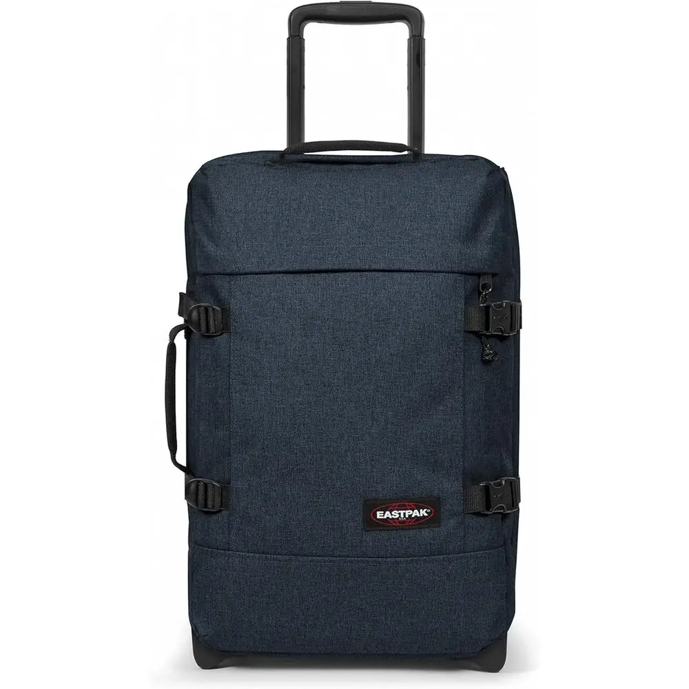 

Rolling Suitcase with TSA Lock, 2 Wheels, 2 Compartments, Compression Straps - Small, Triple Denim