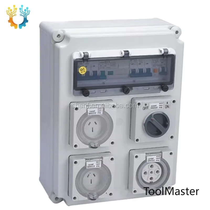 

【2026】Outdoor Indoor 3 Phase Waterproof Power IP65 Electrical Combinatorial Outlet Distribution Board Box For Plug