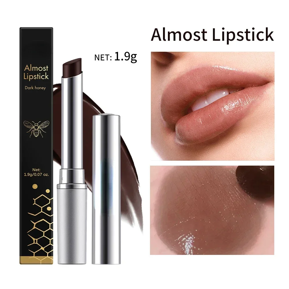 Bálsamo labial incoloro de miel negra, hidratante de larga duración, maquillaje nutritivo higiénico, Cosméticos para el cuidado de los labios, nuevo