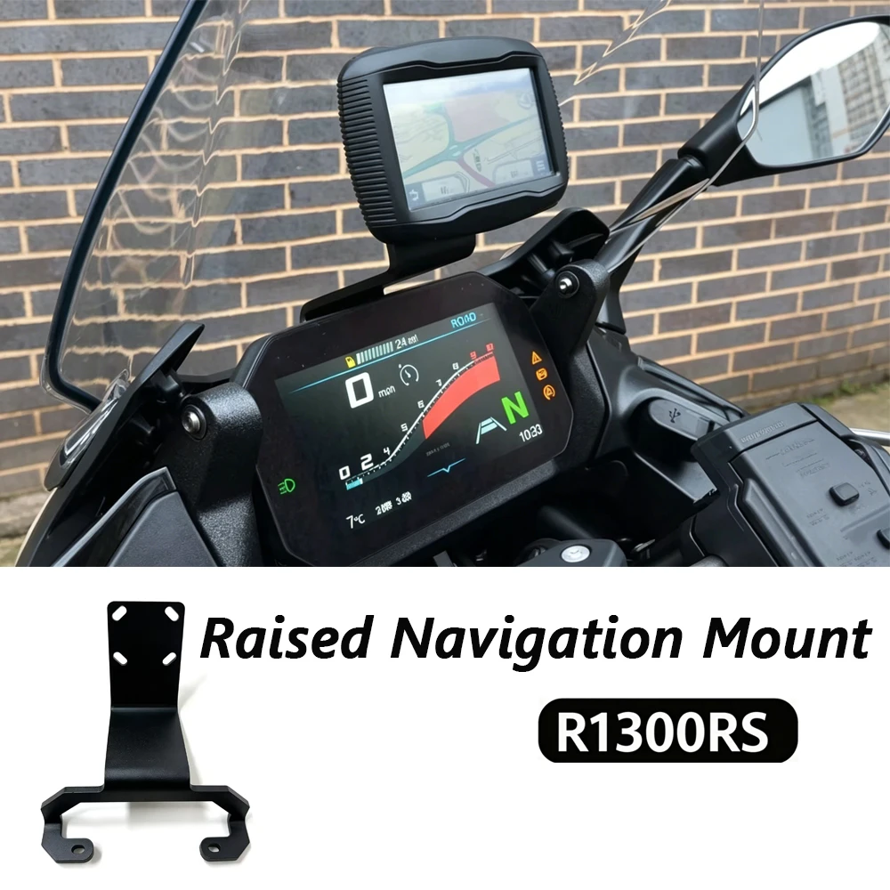 Motorcycle Raised Navigation Mount For BMW R1300RS R1300 RS GPS Mounting Bracket 1300RS R1300RS Mobile Phone Holder Accessory