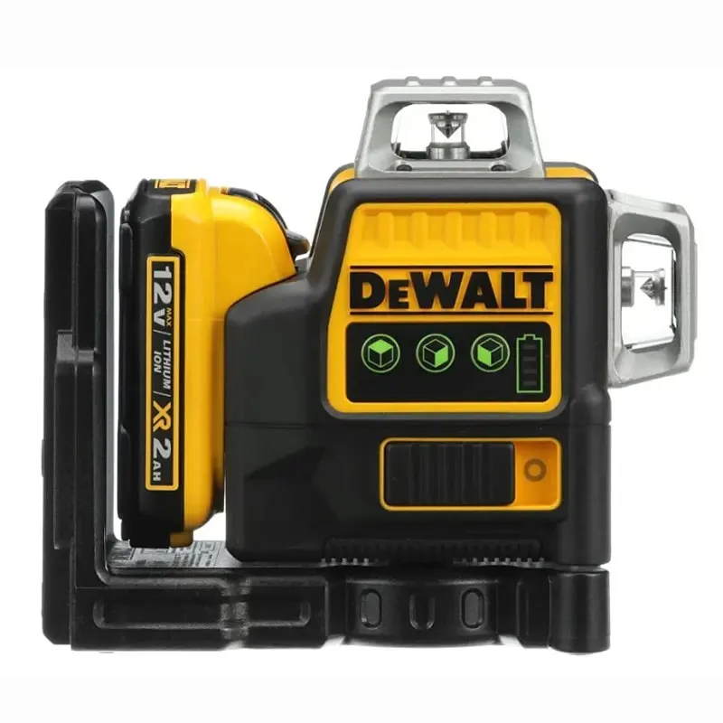 Dewalt DW089LG 3 Sides*360 Degree Vertical 12 Lines Laser Level   Horizontal Green Light Level Meter Outdoor 12V Lithium Battery