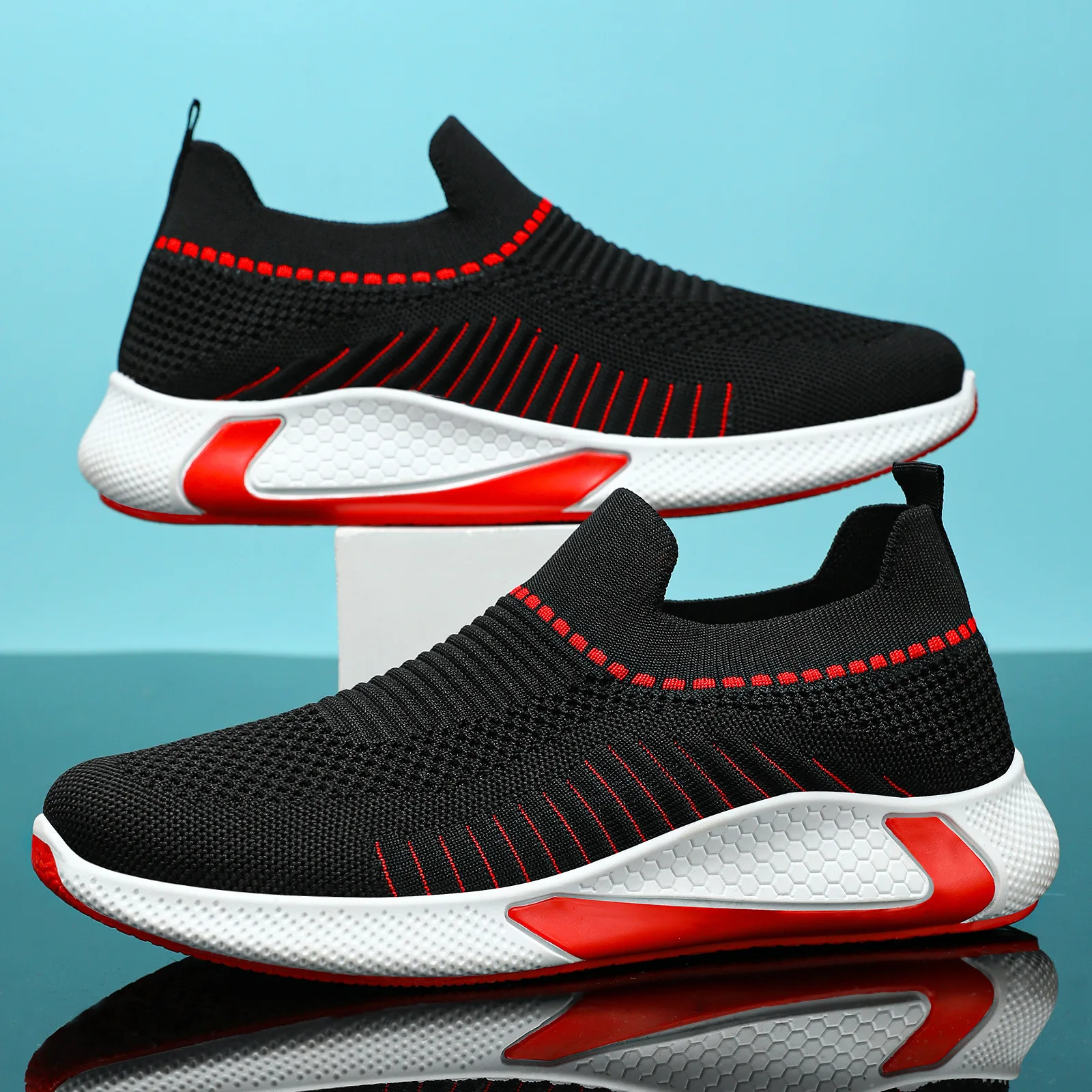 

Men's trendy casual shoes - lightweight and breathable, perfect for lounging. Fly-Weave shoes, sports shoes.
