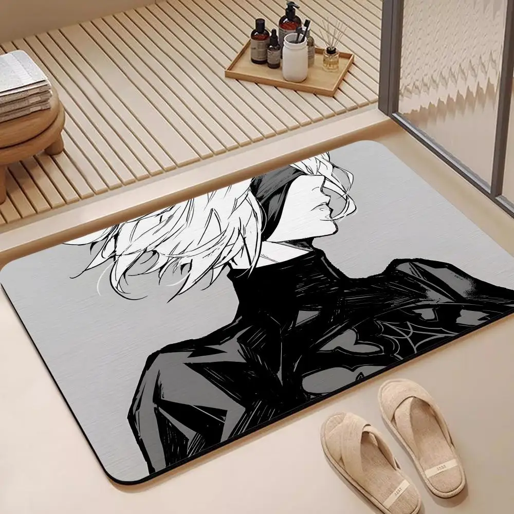 Floor Mat Diatomite Bath Mat, Quick Dry, Absorbent, Multi-Scene Mat Hot Game Square Enix 2B