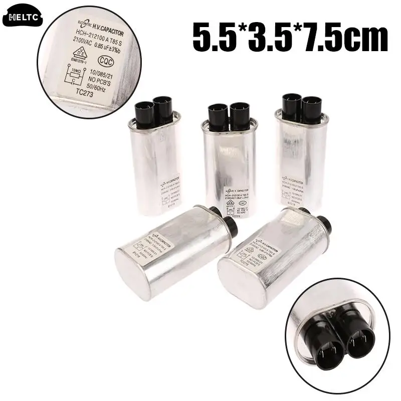 1pc New For Microwave Oven Capacitor Parts 0.85uF / 0.9uF / 0.95uF / 1.05uF / 1.08uF Metal Microwave Oven High Voltage Capacitor