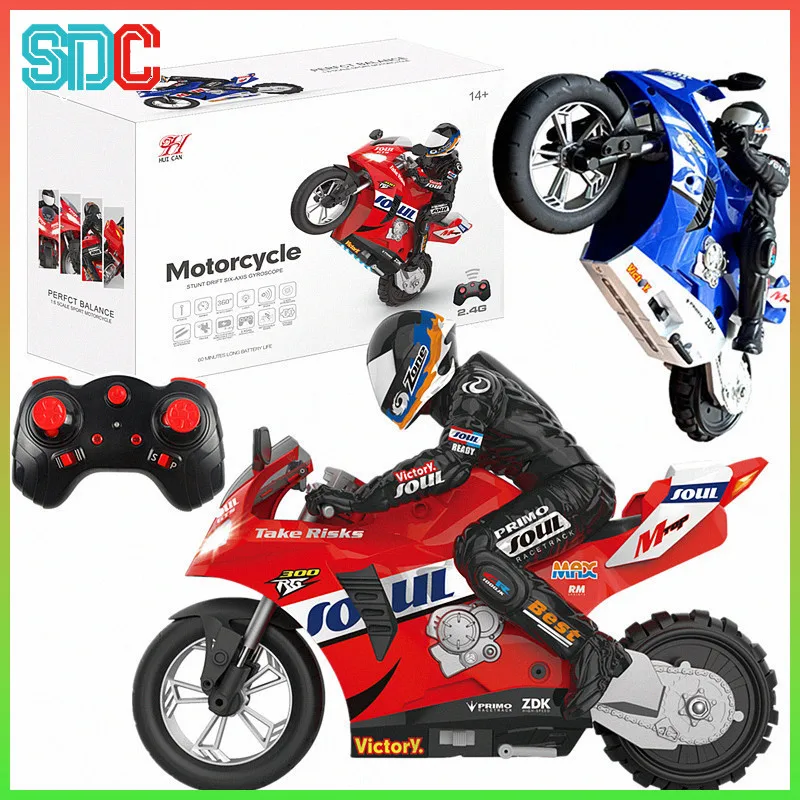 RC motorfietsen speelgoed 1/6 elektrische motor RC auto's hoge snelheid 4CH afstandsbediening racemotorfiets drift automodel cadeau