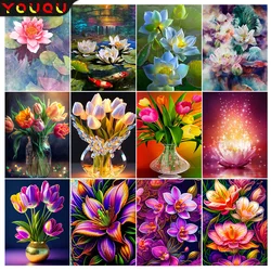 YOUQU Diamond Painting DIY Full Round/square Diamond Flower Embroidery Diamond Mosaic Picture Home Decoration Art Gift