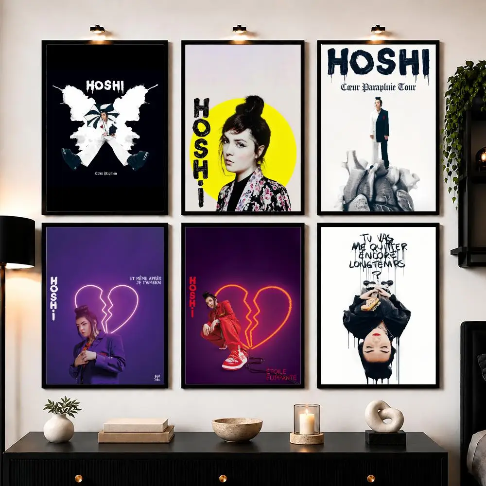 H-HoShi-I Poster Wall Art Sticker For Living Room Bedroom Bar Home Decor Mural Painting Decoration