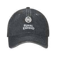 Royal Enfields Logo Baseball Caps Vintage Distressed Denim Motorcycle Race Snapback Cap Unisex Outdoor Summer Adjustable Fit Hat