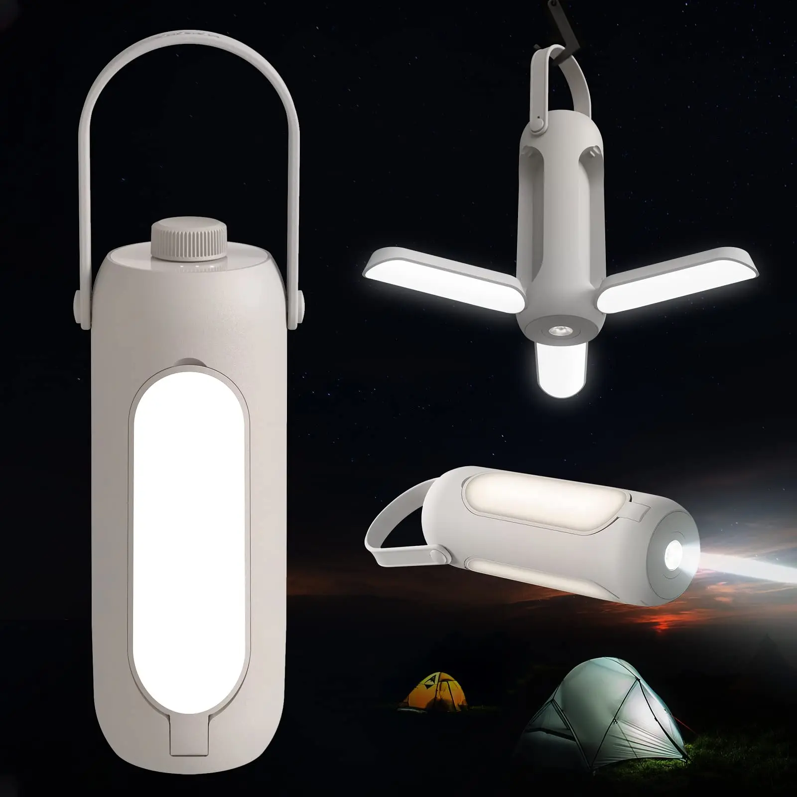 720LM Outdoor Lighting LED Leaf Camping Lamp Hung Emergency Solar USB Rechargeable Tent Camping Lights Fishing Travel Lanterns