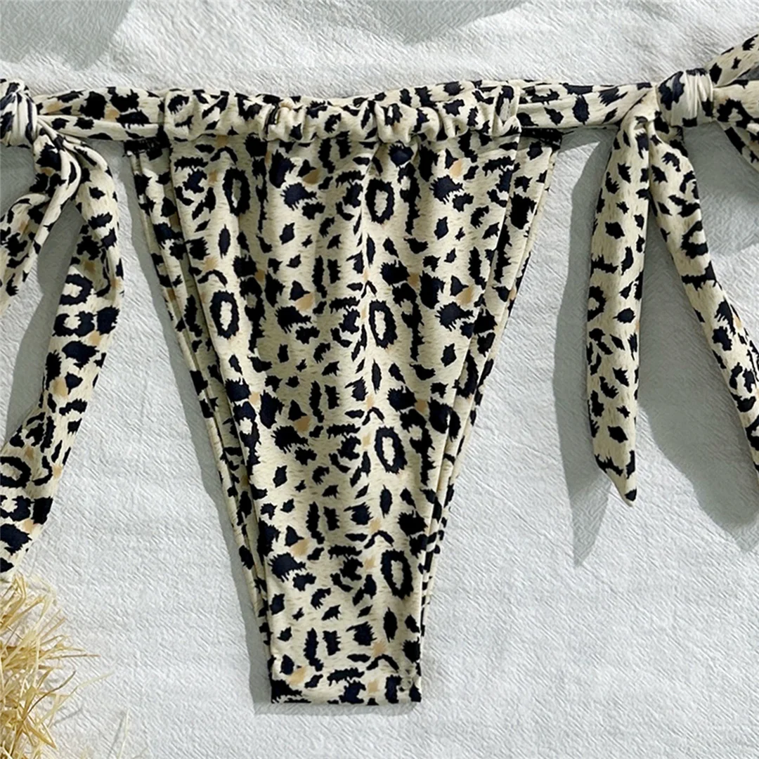 Neuer Leopard 3D-Blumen-Neckholder-Bikini, Damen-Badeanzug, zweiteiliges Bikini-Set, trägerloser Badeanzug, Badebekleidung, Badeanzug, Modell V6967 – Detail 12