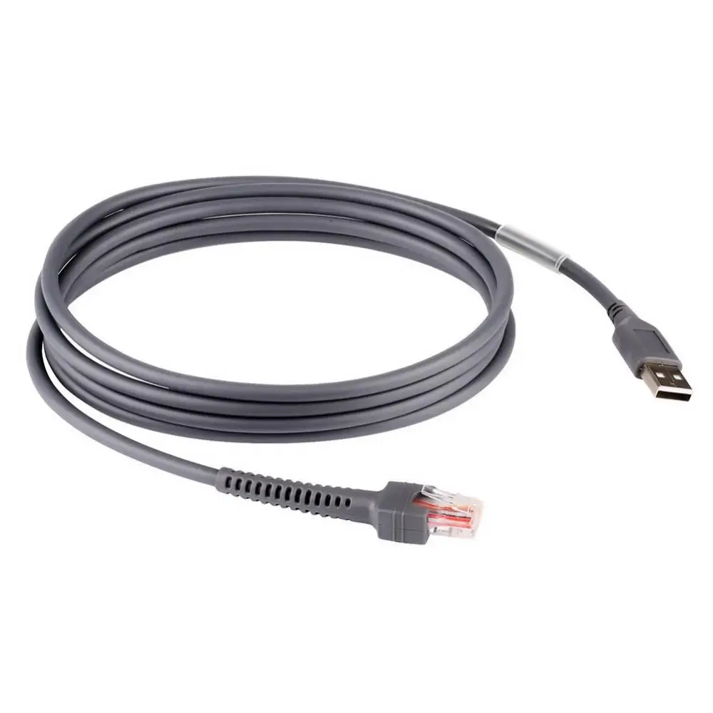 1,8 m Hochgeschwindigkeits-USB 2,0 ein Stecker auf RJ45-Kabel für Symbol-Barcode-Scanner ls2208 Netzwerk kabel Ethernet-Konverter-Transverter-Stecker