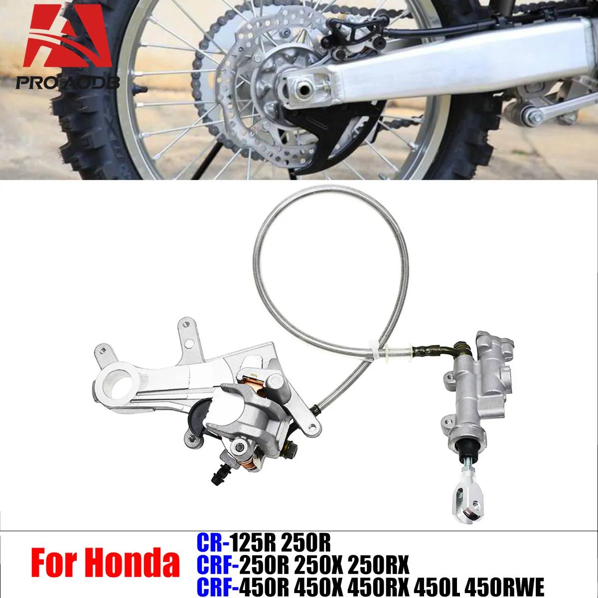 

For Kayo Honda CRF450X 250R 450R 450L 250X 250RX 450RX Motorcycle Premium Rear Brake Caliper Hydraulic Brake Pump Assembly