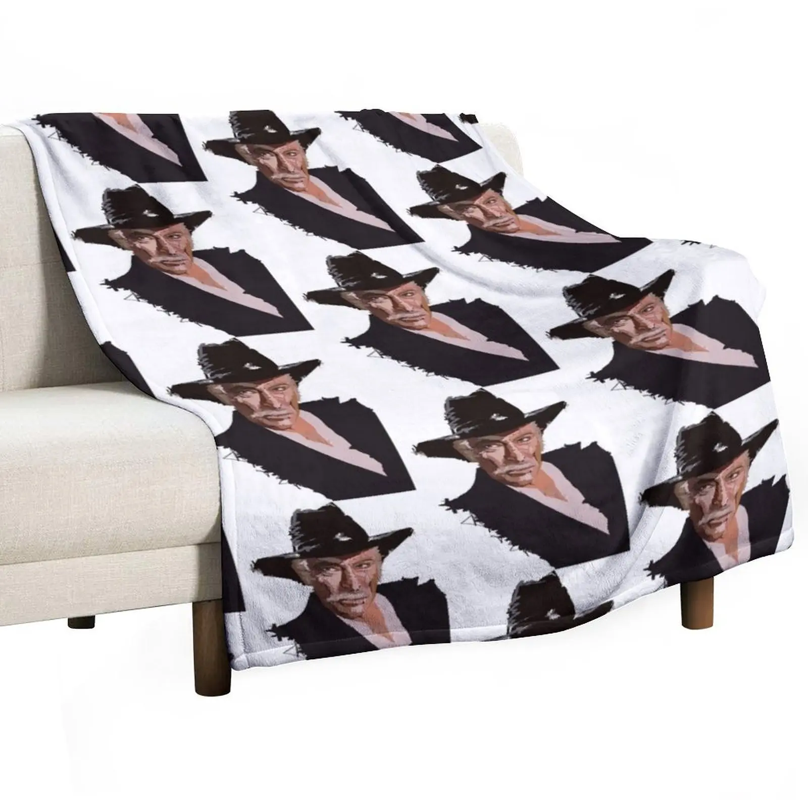 

Lee Van Cleef - without background Throw Blanket Flannel blankets and throws sofa bed Decorative Sofa Blankets