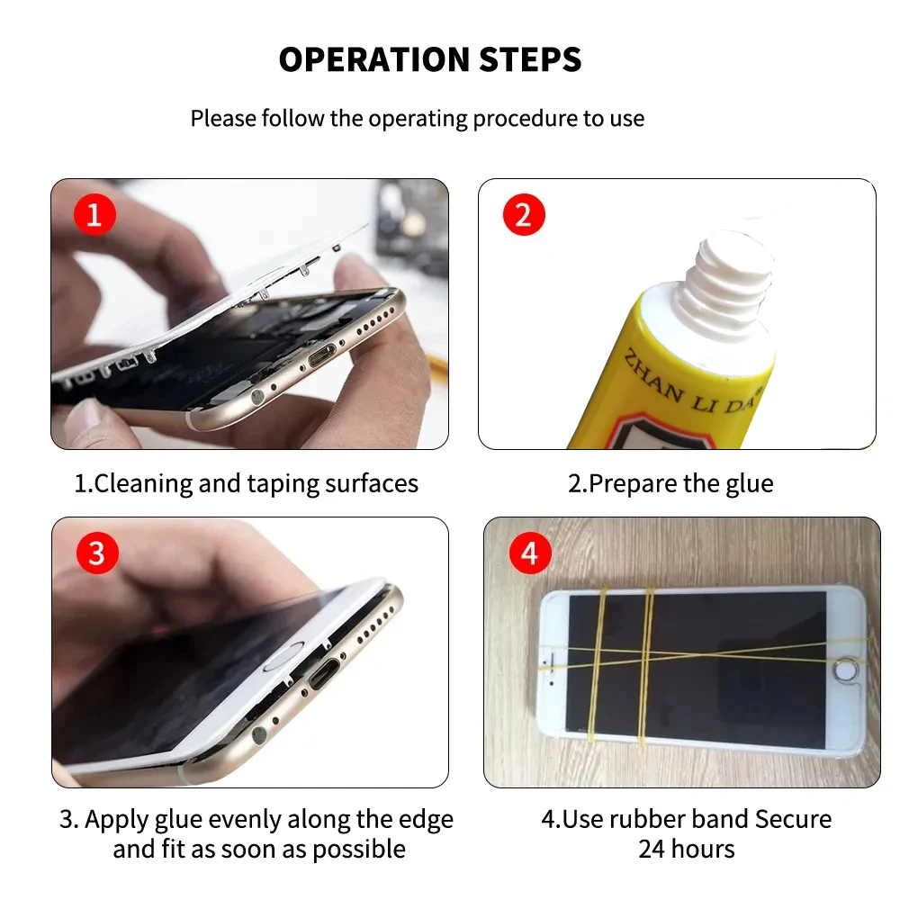 6-110 pz 3ml E8000 colla liquida contatto trasparente riparazione del telefono cellulare adesivo panno in fibra fai da te metallo nastro di legno applicatore di precisione