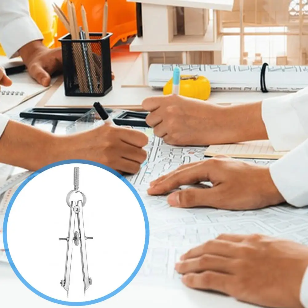 Ручка регулировки Компас Инженерный набор инструментов для рисования Металлический пружинный штангенциркуль Разделитель Многофункциональный носовой компас для геометрии