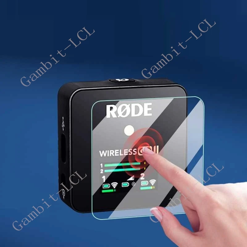 2-3PCS 9H Tempered Glass For Rode Go II Wireless Microphone Protective ON RodeGoII  Screen Protector Cover Film