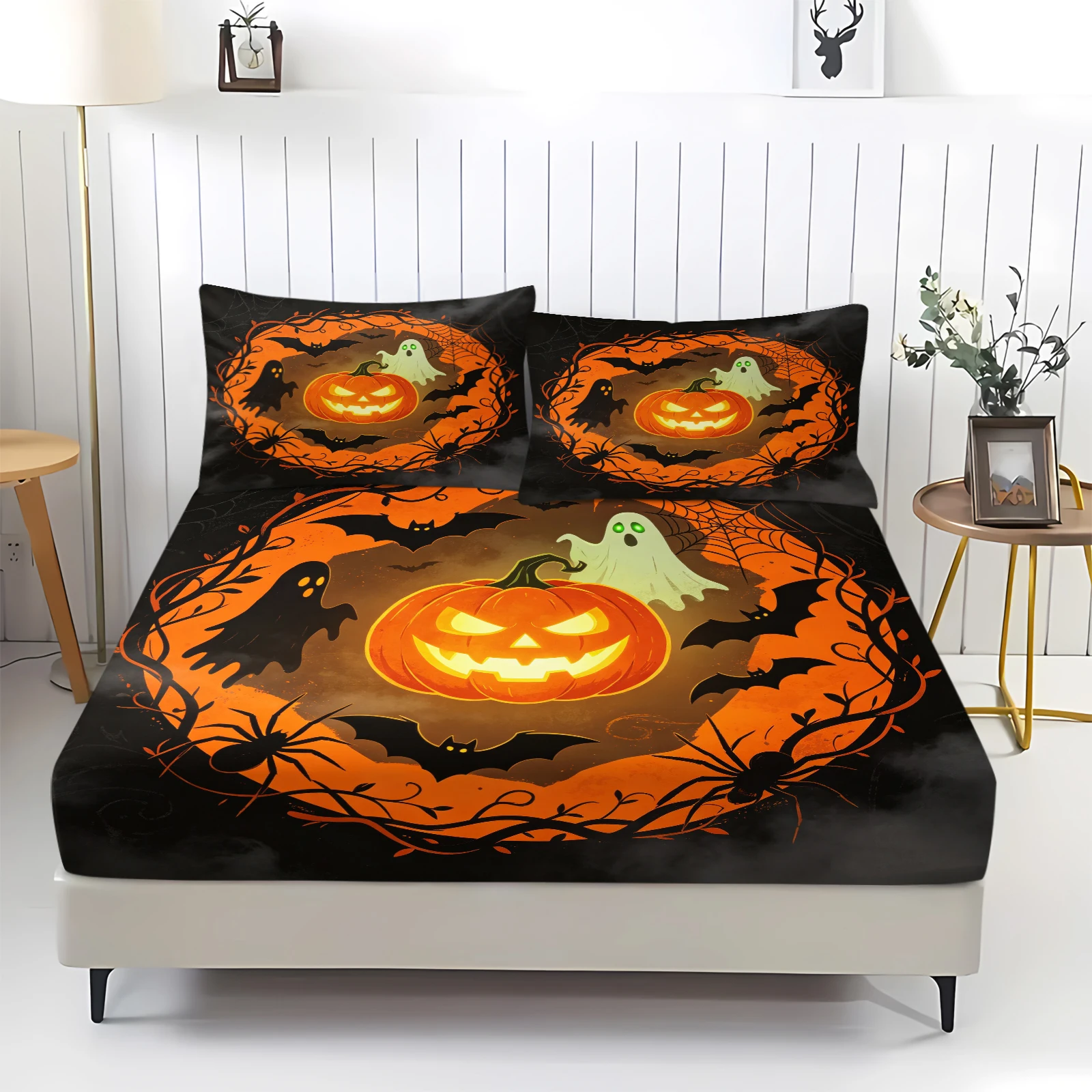 Set Sprei Halloween Motif Hant - Fitted Sheet Deep ulasan dan harga