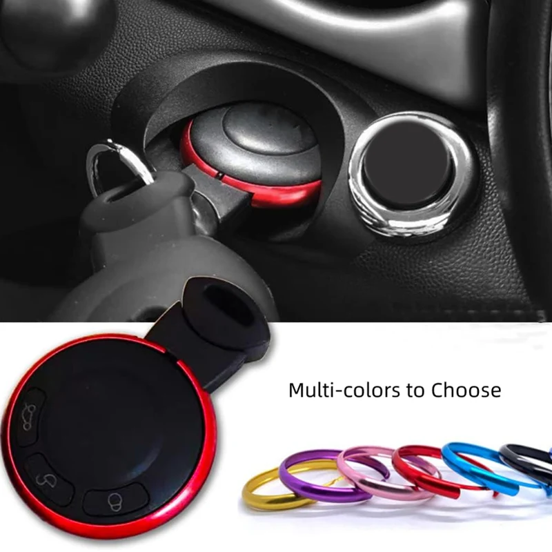 

For BMW Mini Cooper R55 R56 R57 R58 R59 R60 R61 Remote Control Key Ring Key Fob Ring Trim Cover Remote Case Replacemen