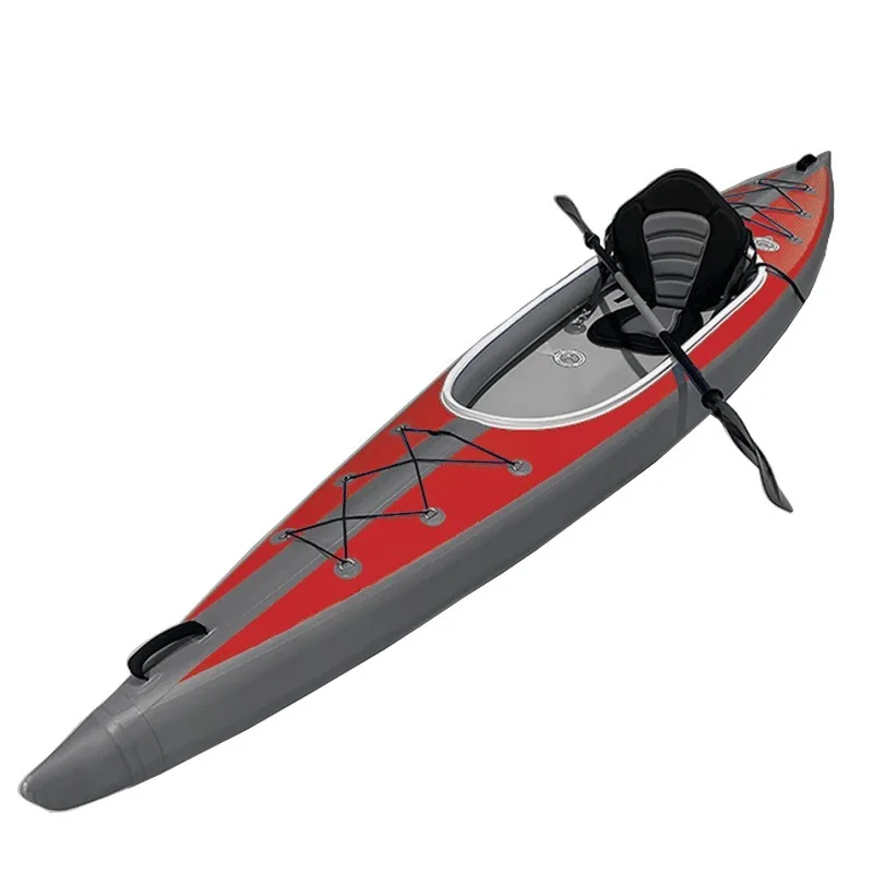 

Single Chamber Inflatable Air Canoe Fishing Kayak 1 Person Capacity Lightweight Portable Craft 2026 Compact