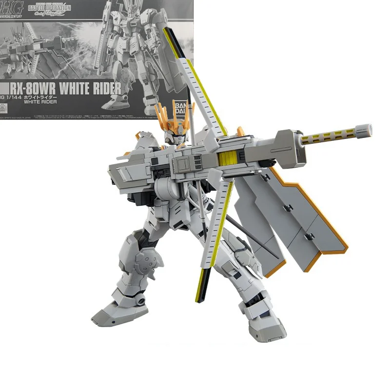 

Original Genuine Assembled Gundam Model HGUC 1/144 RX-80WR White Rider Gunpla Action Anime Figure Gift Mobile Suit For Children