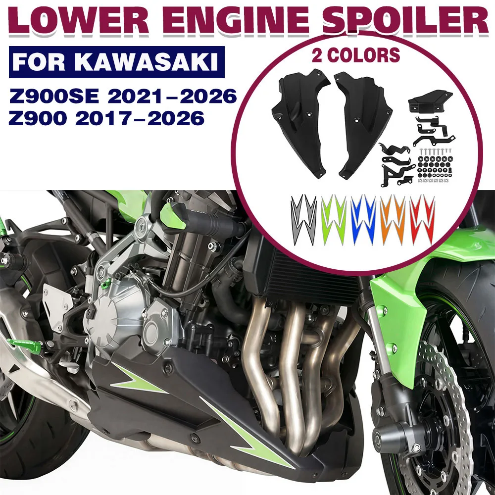 Z900 Lower Fairing Cowling Cover Skid Plate Engine Chassis Protective Belly Pan Guard Protector For Kawasaki Z 900 SE 2017-2026