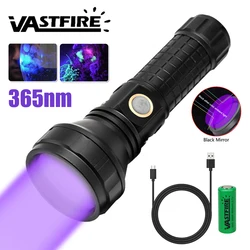 30w LED UV Flashlight 365nm Torch Flash Lamp UV Ultraviolet For Pet Urine Stains Portable Black Light Violet Flashlights