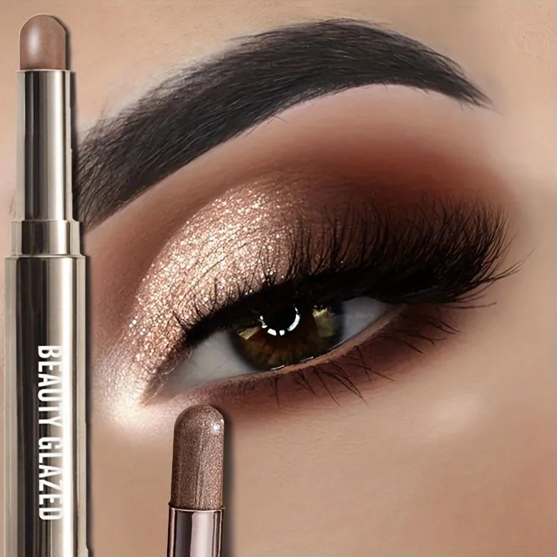 BEAUTY GLAZED 10 colori evidenziatore a doppia estremità ombretto matita luccicante ombretto impermeabile stick trucco cosmetici