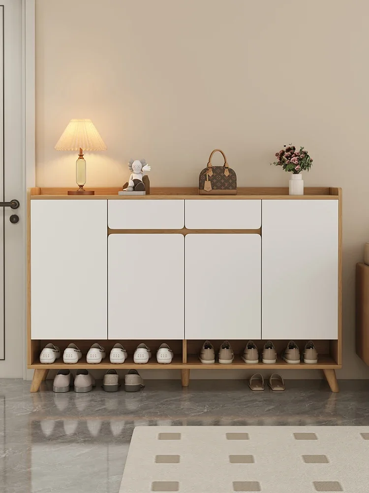 Household shoe cabinet, large capacity Nordic living room, hallway cabinet, modern and simple storage, multifunctional