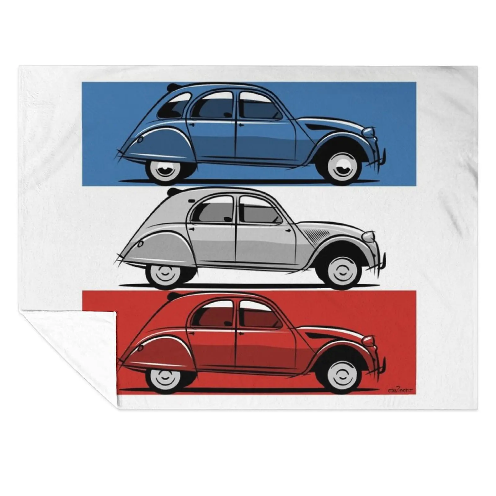 

Citron 2CV red, white and blue Throw Blanket Loose wednesday Winter beds Thermals For Travel Blankets