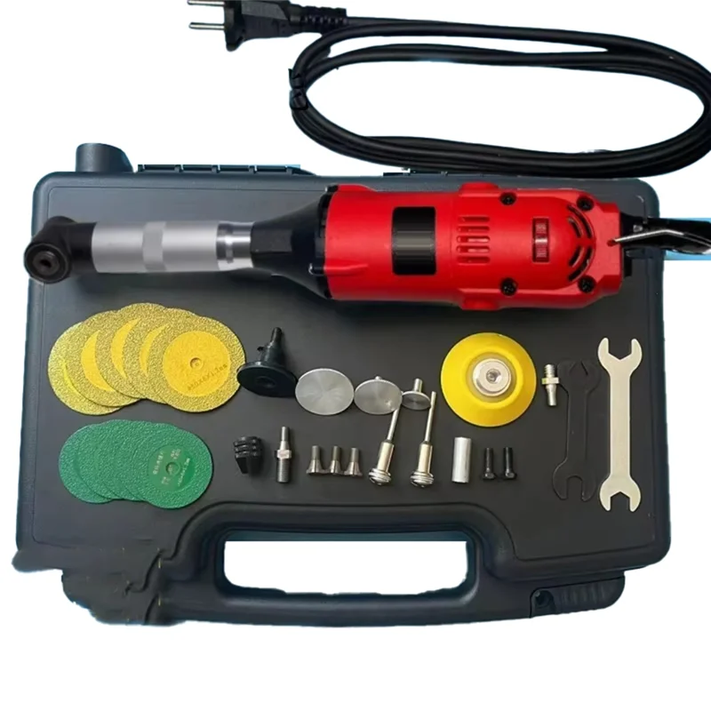 

ABWZ-350W 90 Degree Jewelry Wood Electric Engraving Motor Grinder Mold Polishing Hanging Tile Cleaning Tools EU