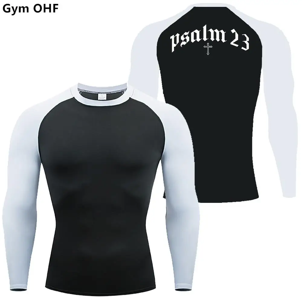 Anime Print Compression Shirt Men Running T-Shirt Fitness Sportswear Gym Sports Breathable Top Sun Protection Second Skin Shirts