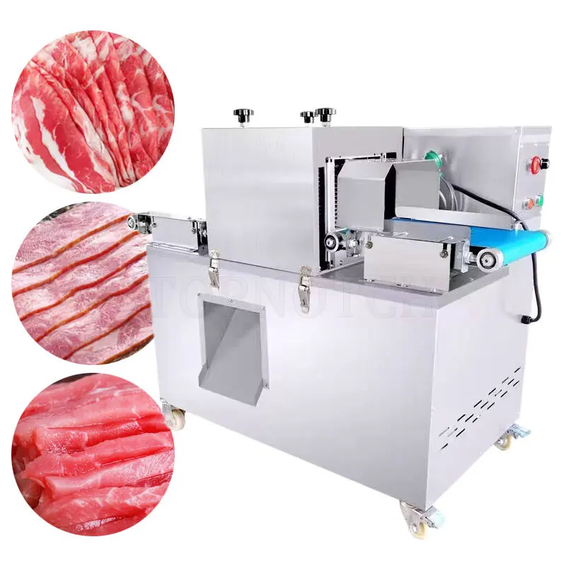 

Stainless Steel Frozen Fresh Meat Slice Strip Cube Dicer Cutting Machine