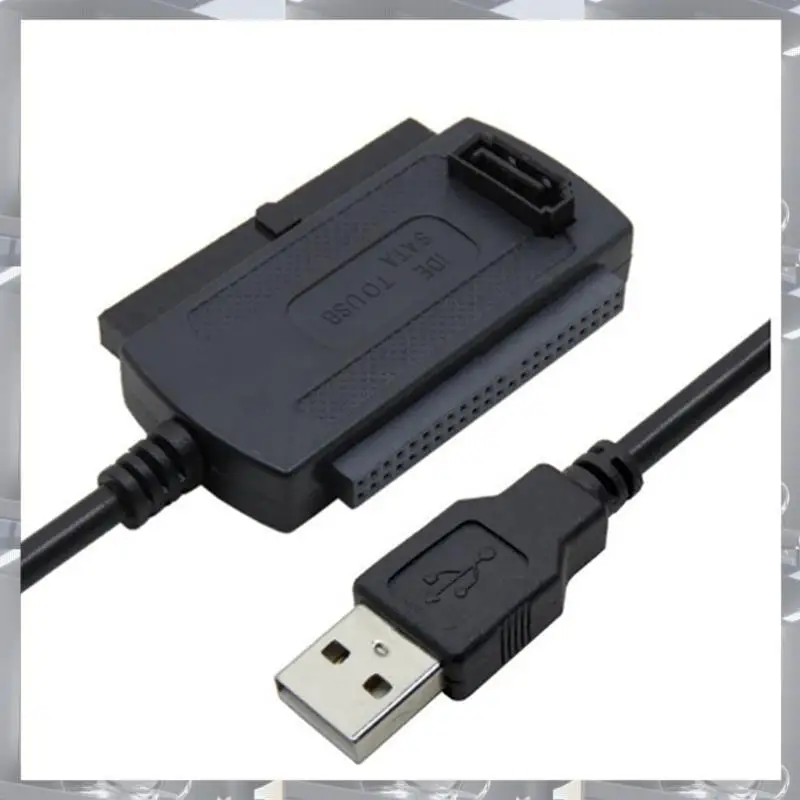 Hot Selling-2X USB To IDE SATA Adapter Converter SATA 2.5 3.5 Inch Hard Drive Disk Adapter Cable For PC Laptop Notebook,2X USB T