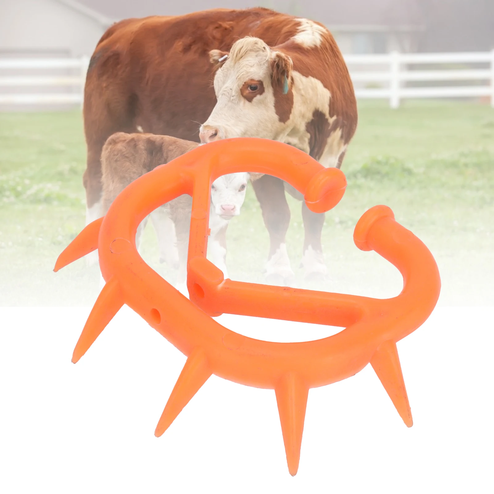 5Pcs Cow Nose Thorn Bovine Weaning Thorn Cattle Weaner With Thick Plastic Cow Nose RingsBoutique Models