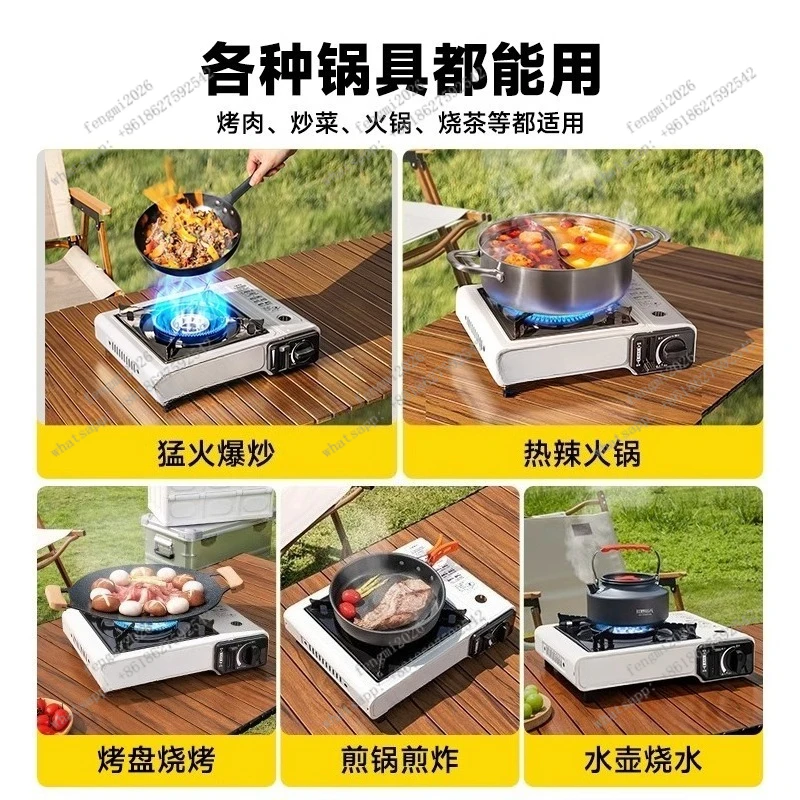

Portable Outdoor Cassette Gas Stove Camping Cooking Stove for Picnic Hiking Tea Making