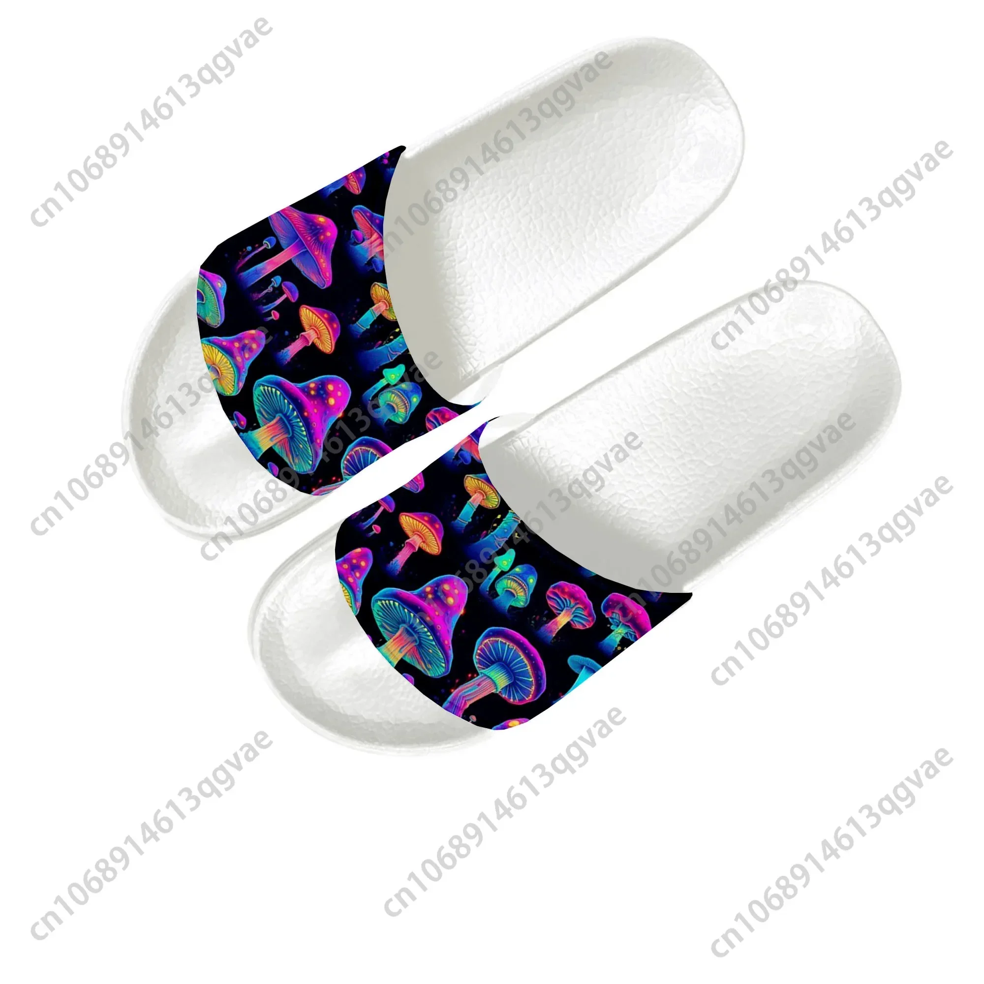 Psychedelic Mushroom Slippers Home Water Shoes Men Women Teenagers Children Italy Bathroom Beach Pool Custom Made Summer Slipper 2
