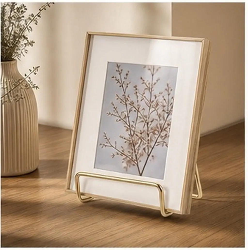 Metal Easel Display Stand Holder Organizer Metal Photo Frame Stand Desktop Frames Albums Crafts Medals Stable Home